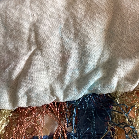 Genuine Vintage Patchwork crossbody Tote Bag with Fringe - Picture 9 of 9